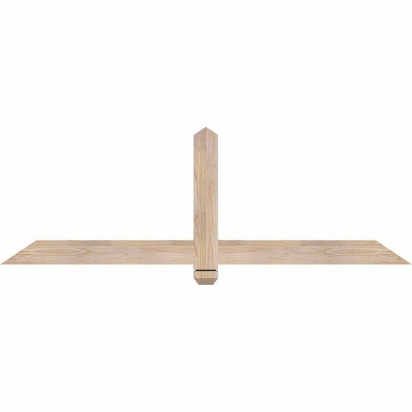 Ekena Millwork Eugene Smooth Timber Gable Bracket, Douglas Fir, 60"W x 20"H x 1 1/2"D x 3 1/2"F, 8/12 Pitch GBW060X20X0204EUG00SDF - main